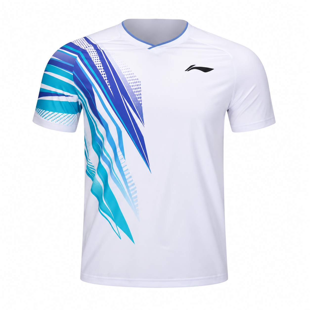 Badminton Shirt - Standard White with Queen Mary front logo